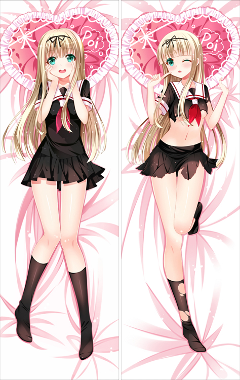 Kantai Collection Japanese destroyer Yudachi Anime Dakimakura Pillow Cover